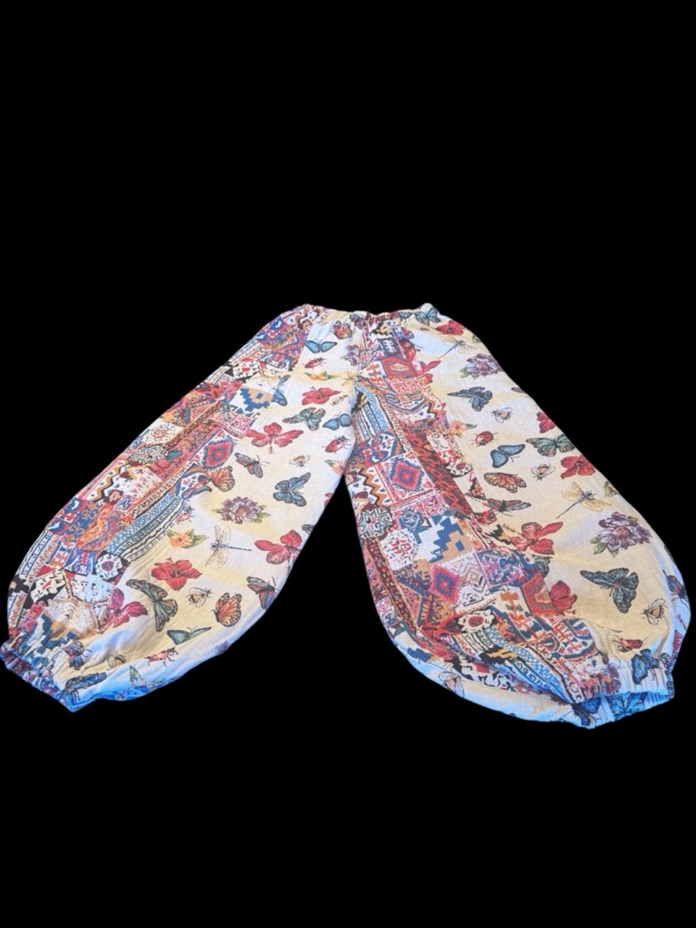 POL Flutterbloom Pants - Cream Multi, Size Small - Picture 3 of 14